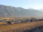 004.Le village de Châtaignier, la plaine,  janvier 2001