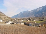 012.Le village de Saxé et la plaine, février 2001
