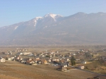 017.Chataignier, la plaine avec vue sur la Pierre Avoi, février 2001