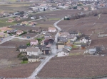 044.Le village de Saxé, entouré de vignes, janvier 2003