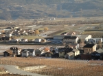 121.Une partie du village de Châtaignier, la plaine. Le 12.janvier.2012