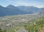 140.Vue partielle de Fully, depuis Buitonnaz. En haut à droite, l'Aiguille du Tour. Août 2012.